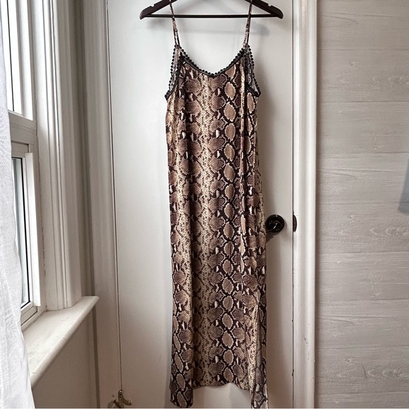 The Kooples 100% Silk Snake Print Dress - Picture 7 of 14